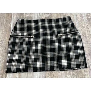 Silence + Noise Plaid Mini Skirt Size 6